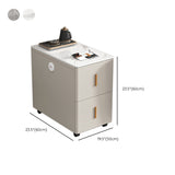 Contemporary Rectangle Sofa Side Accent Table with 2 Drawers Clearhalo 'Coffee & Accent Tables' 'End & Side Tables' 'end_side_tables' 'furn' 'furn_end_side_tables' 'Furniture' 'Living Room Furniture' 7792531