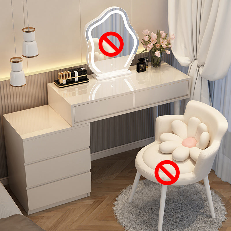 Hedendaagse eenvoudige make -up van ijdelheid Make -upkapida met opbergladen