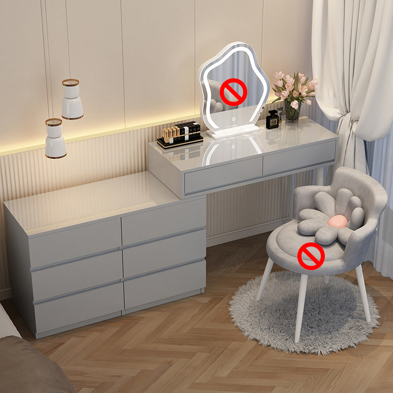 Hedendaagse eenvoudige make -up van ijdelheid Make -upkapida met opbergladen