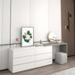 Contemporary 29" H Vanity Dressing Table with 6 Storage Drawers