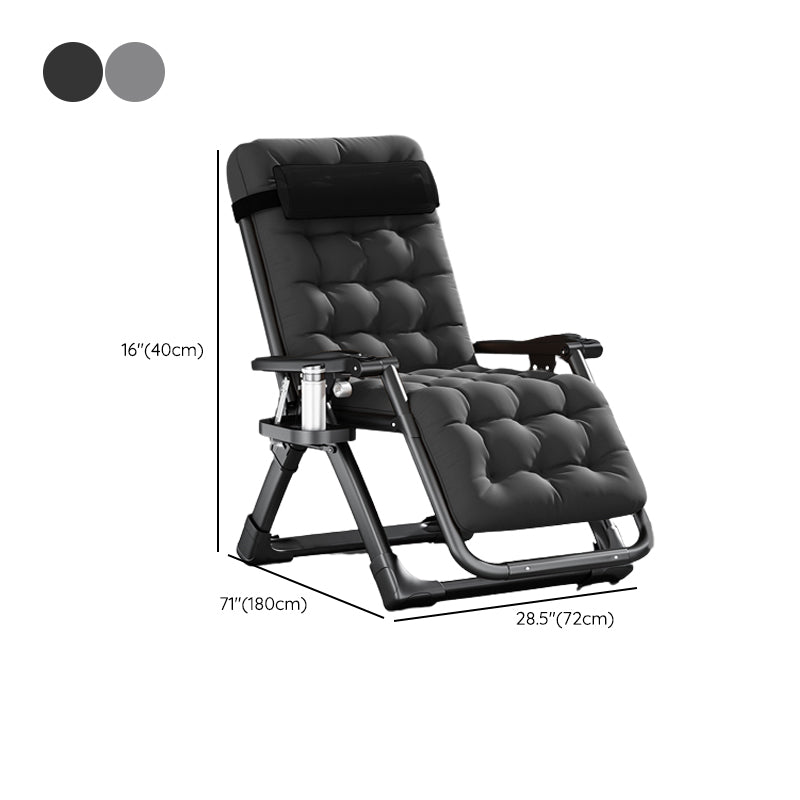 Contemporary Single Ergonimic Recliner with Legs and Pillow Metal Solid Color Clearhalo 'Chairs & Seating' 'furn' 'furn_recliners' 'Furniture' 'Living Room Furniture' 'Recliners' 7792739
