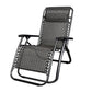 Metal Single Ergonimic Recliner with Arm Contemporary Standard (No Motion) Deck Chair Black-Gray Clearhalo 'Chairs & Seating' 'furn' 'furn_recliners' 'Furniture' 'Living Room Furniture' 'Recliners' 7792852