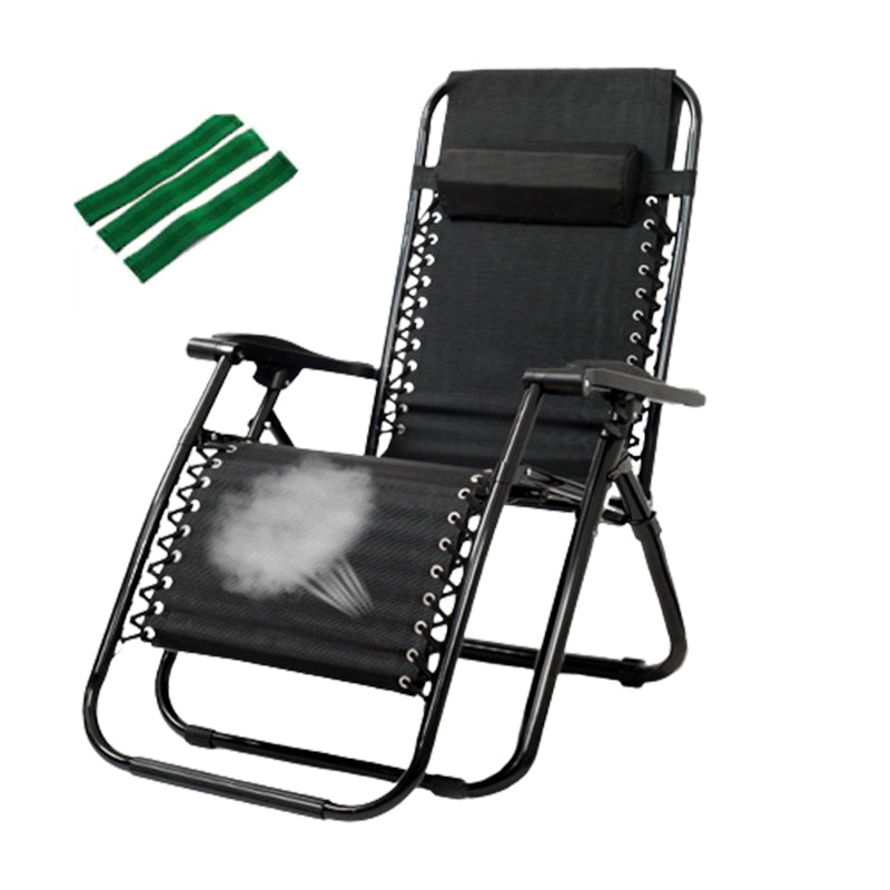 Metal Single Ergonimic Recliner with Arm Contemporary Standard (No Motion) Rocking Chair & Impregnated Bandage Black Clearhalo 'Chairs & Seating' 'furn' 'furn_recliners' 'Furniture' 'Living Room Furniture' 'Recliners' 7792862