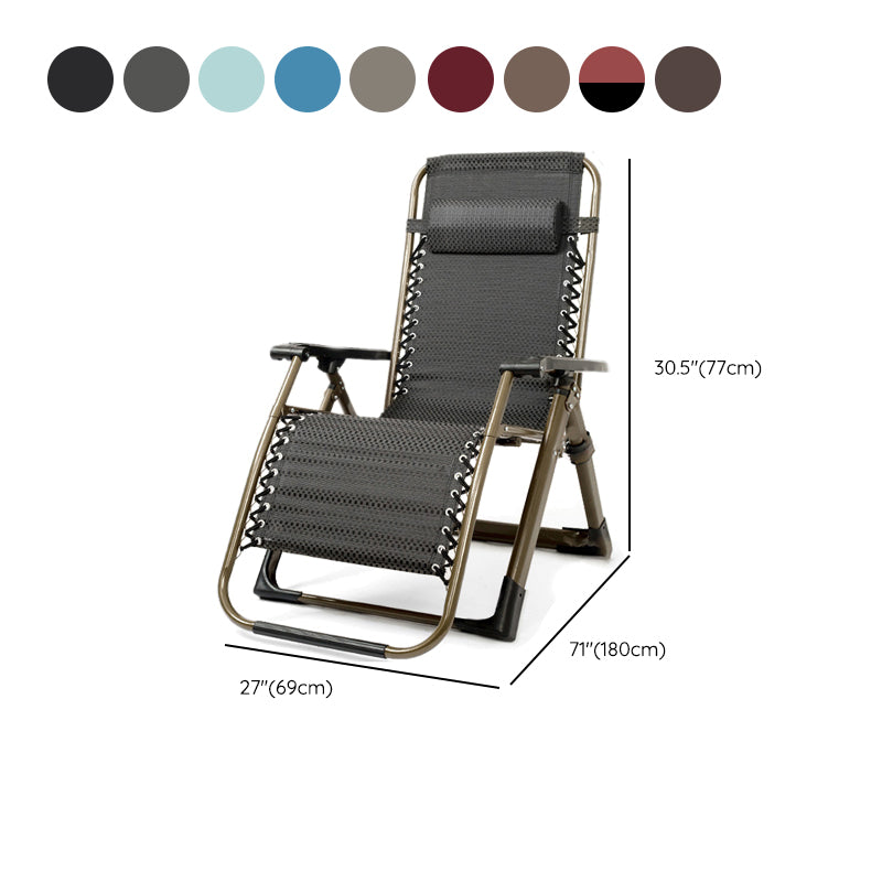 Metal Single Ergonimic Recliner with Arm Contemporary Standard (No Motion) Clearhalo 'Chairs & Seating' 'furn' 'furn_recliners' 'Furniture' 'Living Room Furniture' 'Recliners' 7792874