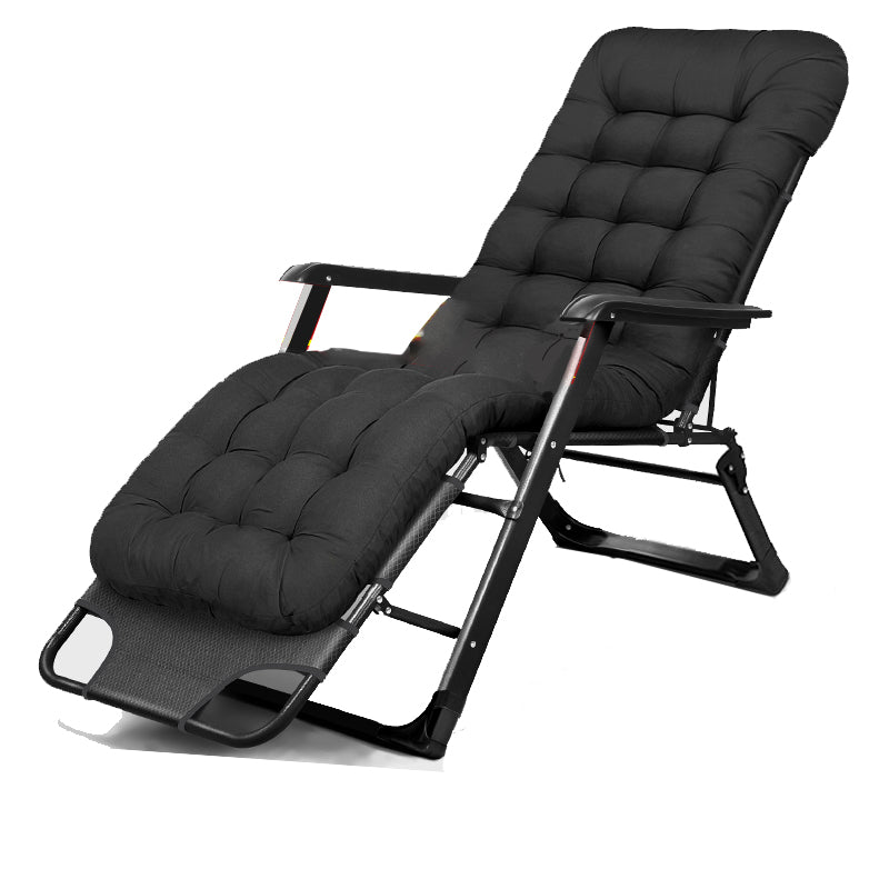 Contemporary Position Lock Standard Recliner with Independent Foot Movement Recliner & Cushion Black Faux Leather Clearhalo 'Chairs & Seating' 'furn' 'furn_recliners' 'Furniture' 'Living Room Furniture' 'Recliners' 7793102