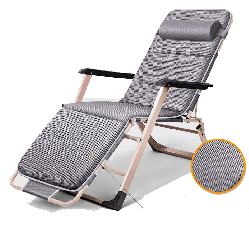 Contemporary Position Lock Standard Recliner with Independent Foot Movement Recliner & Cushion Grey Twill Clearhalo 'Chairs & Seating' 'furn' 'furn_recliners' 'Furniture' 'Living Room Furniture' 'Recliners' 7793110