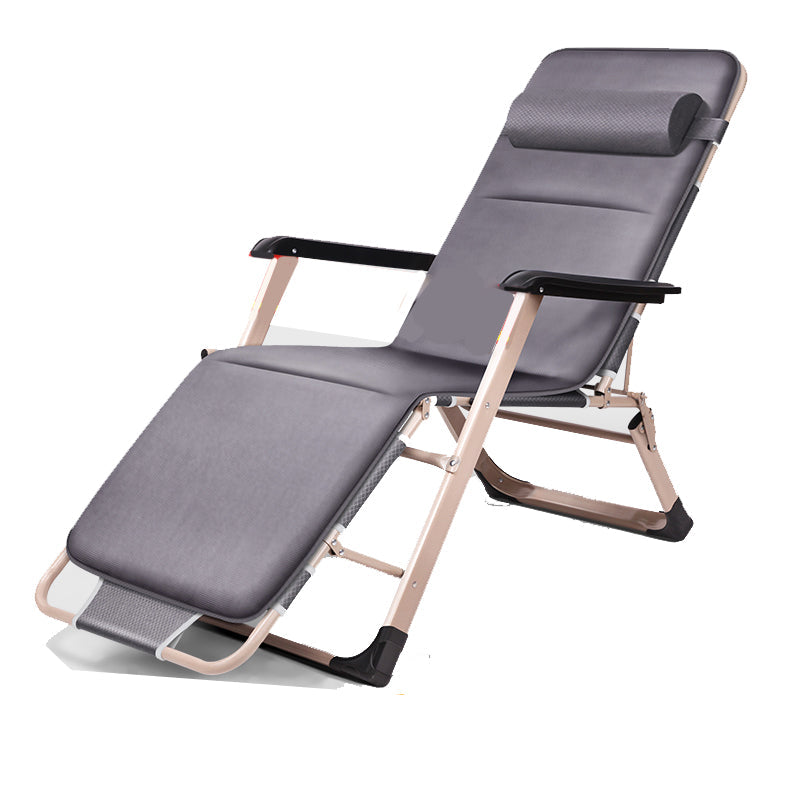 Contemporary Position Lock Standard Recliner with Independent Foot Movement Recliner & Cushion Grey Cotton Blend Clearhalo 'Chairs & Seating' 'furn' 'furn_recliners' 'Furniture' 'Living Room Furniture' 'Recliners' 7793112