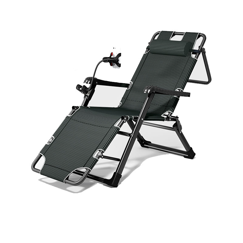 Contemporary Position Lock Standard Recliner with Independent Foot Movement Recliner & Mobile Phone Support & Head Support Black Clear Twill Clearhalo 'Chairs & Seating' 'furn' 'furn_recliners' 'Furniture' 'Living Room Furniture' 'Recliners' 7793121