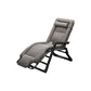 Ergonimic Recliner in Contemporary Black Metal Base with Tufted Back Deck Chair Gray Clearhalo 'Chairs & Seating' 'furn' 'furn_recliners' 'Furniture' 'Living Room Furniture' 'Recliners' 7793126