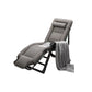 Ergonimic Recliner in Contemporary Black Metal Base with Tufted Back Recliner & Cushion & Head Support & Head Support Gray Clearhalo 'Chairs & Seating' 'furn' 'furn_recliners' 'Furniture' 'Living Room Furniture' 'Recliners' 7793148