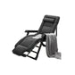 Ergonimic Recliner in Contemporary Black Metal Base with Tufted Back Recliner & Blanket & Cushion & Moved Head Support Dark Gray Clearhalo 'Chairs & Seating' 'furn' 'furn_recliners' 'Furniture' 'Living Room Furniture' 'Recliners' 7793149