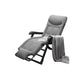 Ergonimic Recliner in Contemporary Black Metal Base with Tufted Back Recliner&Blanket&Support Rod &Cushion&Fixed Head Restraint Light Grey Clearhalo 'Chairs & Seating' 'furn' 'furn_recliners' 'Furniture' 'Living Room Furniture' 'Recliners' 7793161