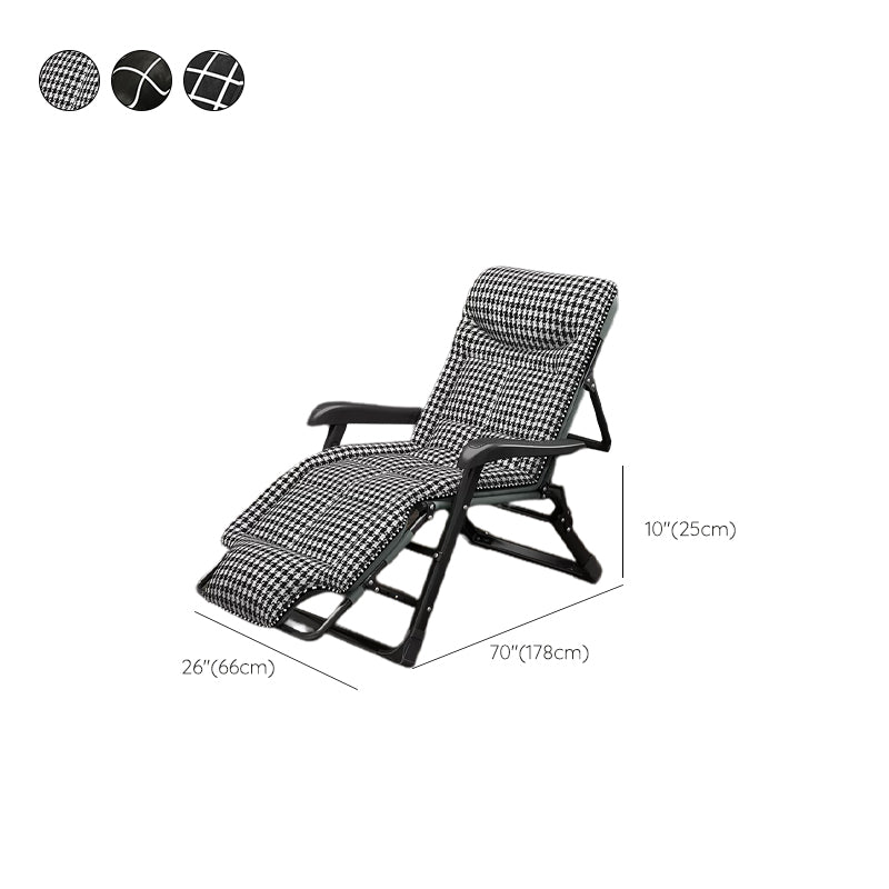 Ergonimic Recliner in Contemporary Black Metal Base with Tufted Back Clearhalo 'Chairs & Seating' 'furn' 'furn_recliners' 'Furniture' 'Living Room Furniture' 'Recliners' 7793168