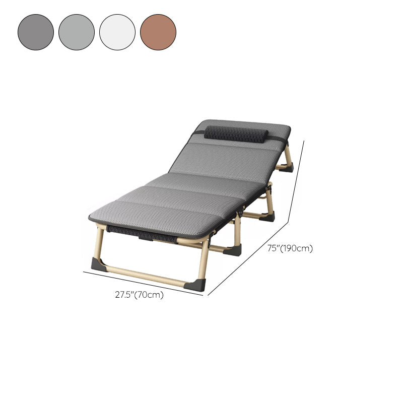 Sedia reclinabile contemporanea in metallo colore solido nessuna serratura