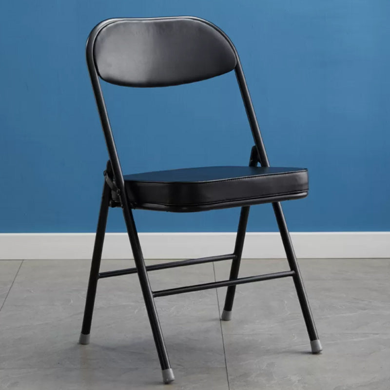 Contemporary Solid Color Standard Recliner Metal Single with Legs Faux Leather Black Clearhalo 'Chairs & Seating' 'furn' 'furn_recliners' 'Furniture' 'Living Room Furniture' 'Recliners' 7793475