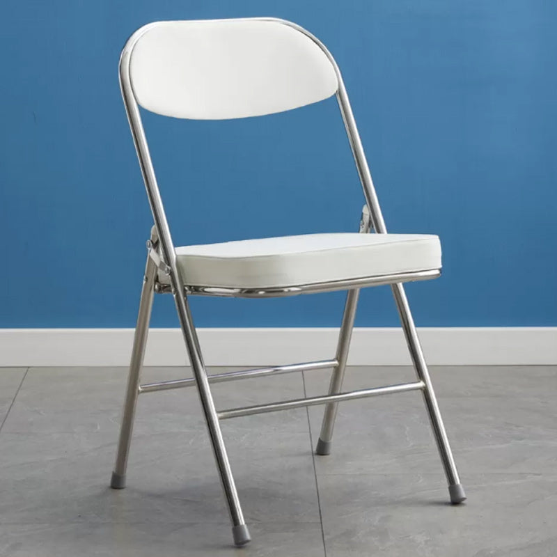 Contemporary Solid Color Standard Recliner Metal Single with Legs Faux Leather White Clearhalo 'Chairs & Seating' 'furn' 'furn_recliners' 'Furniture' 'Living Room Furniture' 'Recliners' 7793479