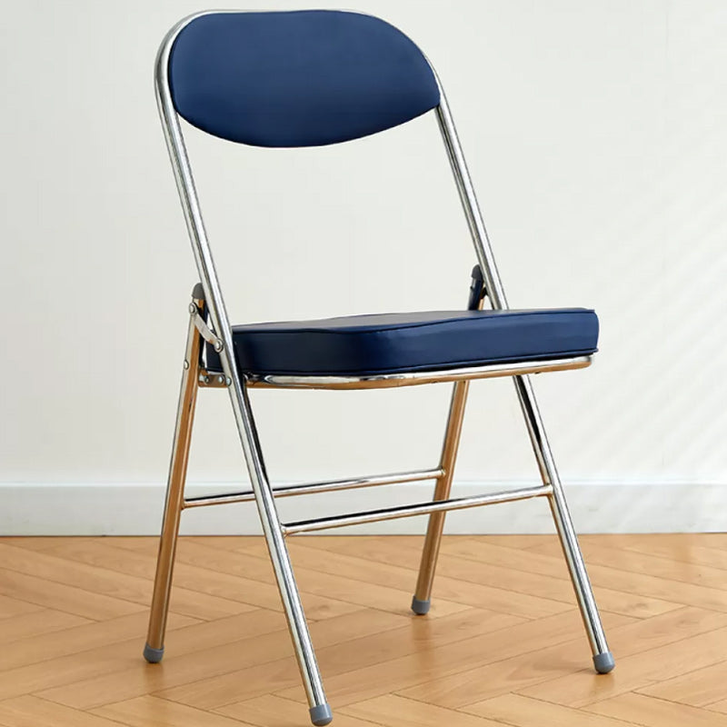 Contemporary Solid Color Standard Recliner Metal Single with Legs Faux Leather Dark Blue Clearhalo 'Chairs & Seating' 'furn' 'furn_recliners' 'Furniture' 'Living Room Furniture' 'Recliners' 7793487