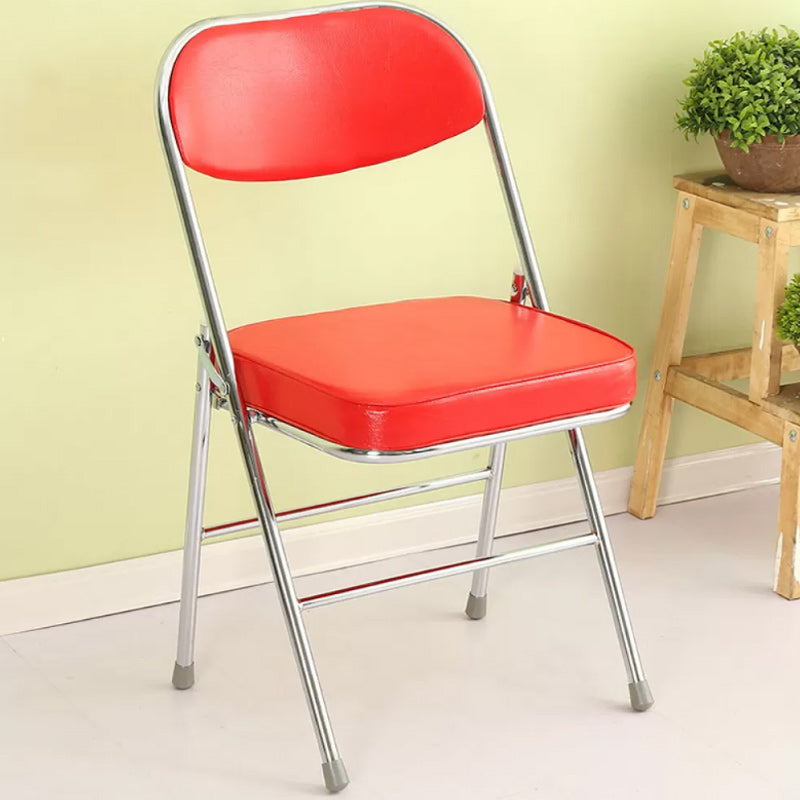 Contemporary Solid Color Standard Recliner Metal Single with Legs Faux Leather Tangerine Clearhalo 'Chairs & Seating' 'furn' 'furn_recliners' 'Furniture' 'Living Room Furniture' 'Recliners' 7793491