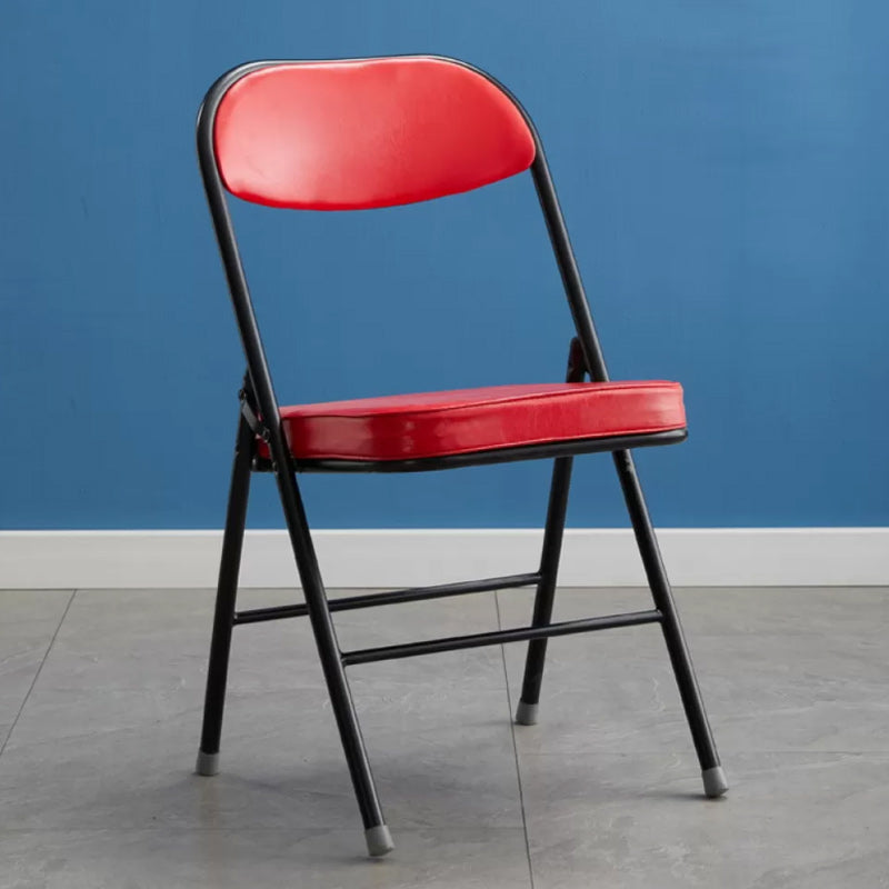 Contemporary Solid Color Standard Recliner Metal Single with Legs Faux Leather Red-Black Clearhalo 'Chairs & Seating' 'furn' 'furn_recliners' 'Furniture' 'Living Room Furniture' 'Recliners' 7793492