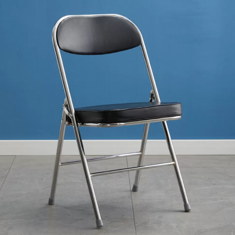 Contemporary Solid Color Standard Recliner Metal Single with Legs Faux Leather Bright Black Clearhalo 'Chairs & Seating' 'furn' 'furn_recliners' 'Furniture' 'Living Room Furniture' 'Recliners' 7793495