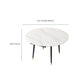 White Contemporary Rectangular and Round Easy Folding Dining Table Clearhalo 'Dining Tables & Seating' 'Dining Tables' 'dining_table' 'furn' 'furn_dining_table' 'Furniture' 'Kitchen & Dining Furniture' 7793521