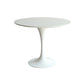 White Modern Round Stone Tabletop Dining Table with Tulip Base Clearhalo 'Dining Tables & Seating' 'Dining Tables' 'dining_table' 'furn' 'furn_dining_table' 'Furniture' 'Kitchen & Dining Furniture' 7793543