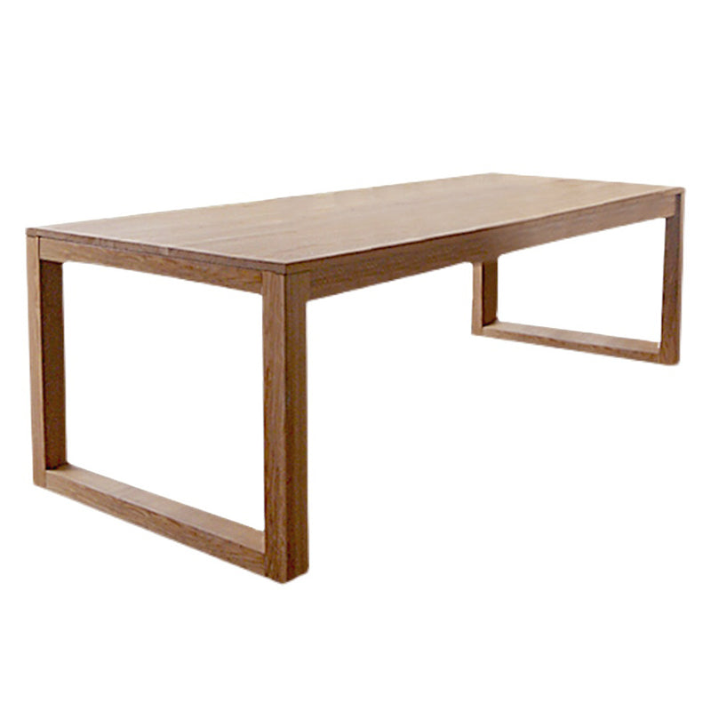 Modern Natural Pine Rectangular Top Dining Table with 4 Legs Without Chairs Clearhalo 'Dining Tables & Seating' 'Dining Tables' 'dining_table' 'furn' 'furn_dining_table' 'Furniture' 'Kitchen & Dining Furniture' 7793558