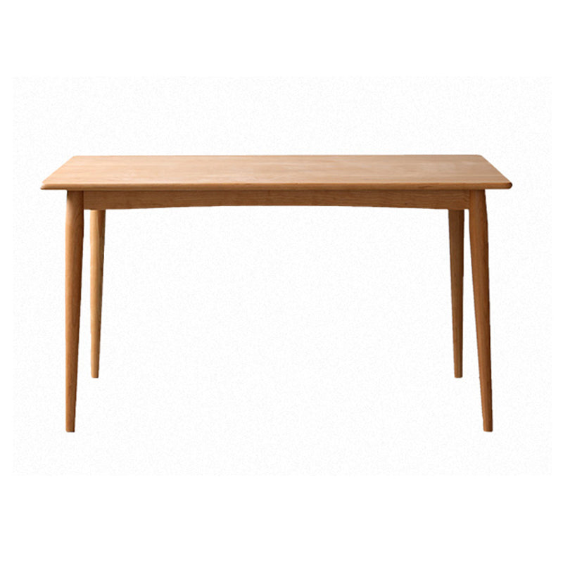 Modern Rectangular Solid Wood Tabletop Dining Table with 4 Legs Without Chairs Clearhalo 'Dining Tables & Seating' 'Dining Tables' 'dining_table' 'furn' 'furn_dining_table' 'Furniture' 'Kitchen & Dining Furniture' 7793588
