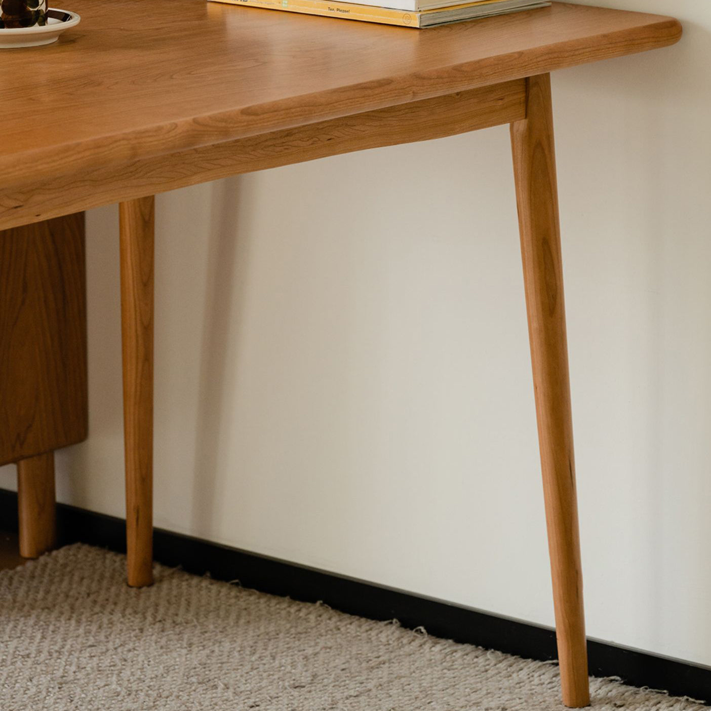 Modern Rectangular Solid Wood Tabletop Dining Table with 4 Legs Clearhalo 'Dining Tables & Seating' 'Dining Tables' 'dining_table' 'furn' 'furn_dining_table' 'Furniture' 'Kitchen & Dining Furniture' 7793590