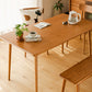 Modern Rectangular Solid Wood Tabletop Dining Table with 4 Legs Clearhalo 'Dining Tables & Seating' 'Dining Tables' 'dining_table' 'furn' 'furn_dining_table' 'Furniture' 'Kitchen & Dining Furniture' 7793592