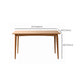 Modern Rectangular Solid Wood Tabletop Dining Table with 4 Legs Clearhalo 'Dining Tables & Seating' 'Dining Tables' 'dining_table' 'furn' 'furn_dining_table' 'Furniture' 'Kitchen & Dining Furniture' 7793593