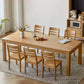 Contemporary Rectangular Solid Wood Dining Table with 4 Foot Clearhalo 'Dining Tables & Seating' 'Dining Tables' 'dining_table' 'furn' 'furn_dining_table' 'Furniture' 'Kitchen & Dining Furniture' 7793615