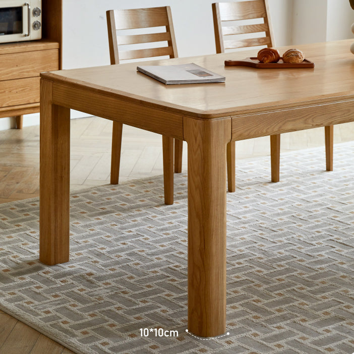 Contemporary Rectangular Solid Wood Dining Table with 4 Foot Clearhalo 'Dining Tables & Seating' 'Dining Tables' 'dining_table' 'furn' 'furn_dining_table' 'Furniture' 'Kitchen & Dining Furniture' 7793622