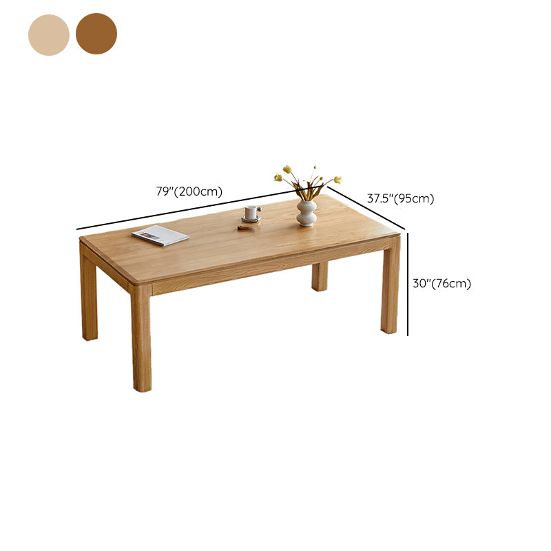 Contemporary Rectangular Solid Wood Dining Table with 4 Foot Clearhalo 'Dining Tables & Seating' 'Dining Tables' 'dining_table' 'furn' 'furn_dining_table' 'Furniture' 'Kitchen & Dining Furniture' 7793629