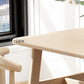 Contemporary Rectangular Wooden Dining Table with 4 Metal Foot Clearhalo 'Dining Tables & Seating' 'Dining Tables' 'dining_table' 'furn' 'furn_dining_table' 'Furniture' 'Kitchen & Dining Furniture' 7793708