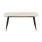 Contemporary Rectangular White Stone Dining Table with Steel Legs Clearhalo 'Dining Tables & Seating' 'Dining Tables' 'dining_table' 'furn' 'furn_dining_table' 'Furniture' 'Kitchen & Dining Furniture' 7793736