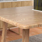 Contemporary Rectangular White and Walnut Wooden Dining Table with Double Pedestal Clearhalo 'Dining Tables & Seating' 'Dining Tables' 'dining_table' 'furn' 'furn_dining_table' 'Furniture' 'Kitchen & Dining Furniture' 7793755