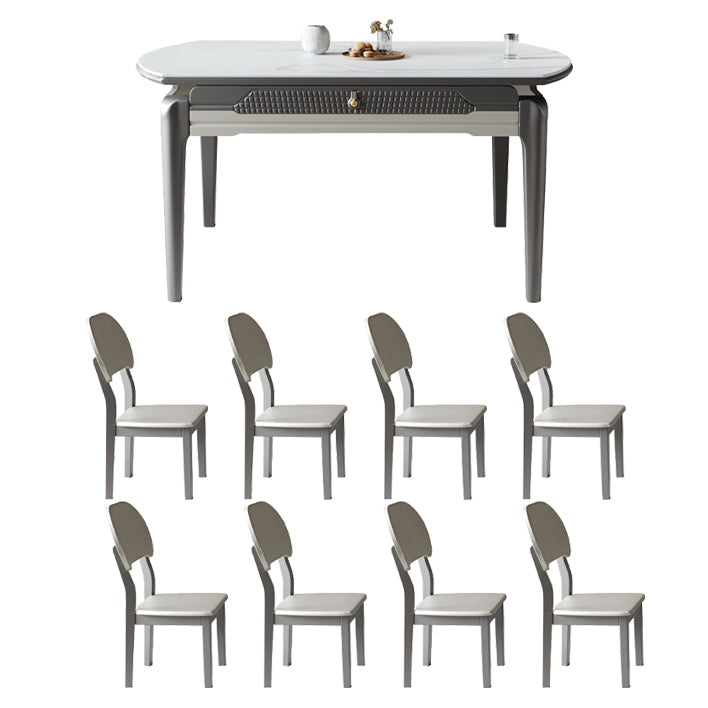 1/5/7/9 pezzi Set da pranzo in acciaio inossidabile bianco per casa