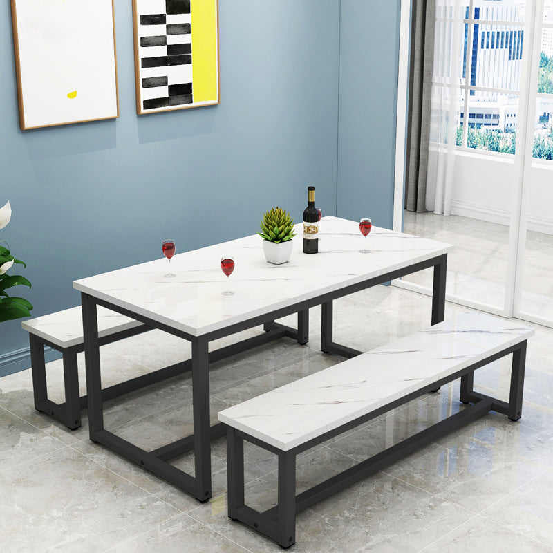 1/2/3/5 piezas de forma rectangular mesa de comedor y silla