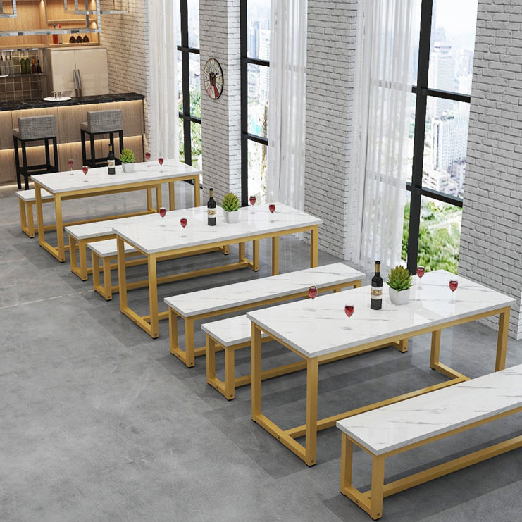 1/2/3/5 piezas de forma rectangular mesa de comedor y silla