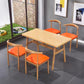 Manufactured Wood 3/5 Pcs Dinette Set with Matte Finish Dining Table and Chairs