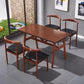 Manufactured Wood 3/5 Pcs Dinette Set with Matte Finish Dining Table and Chairs