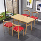 Manufactured Wood 3/5 Pcs Dinette Set with Matte Finish Dining Table and Chairs