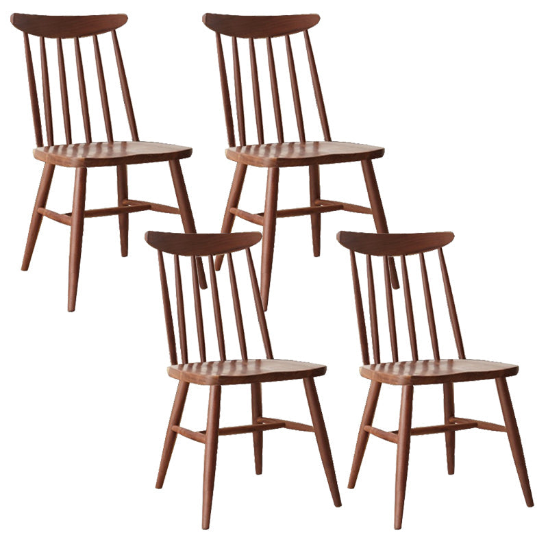 Sedie da pranzo a bracciale senza aree con legno contemporaneo (set di 1/2/4/6/8)