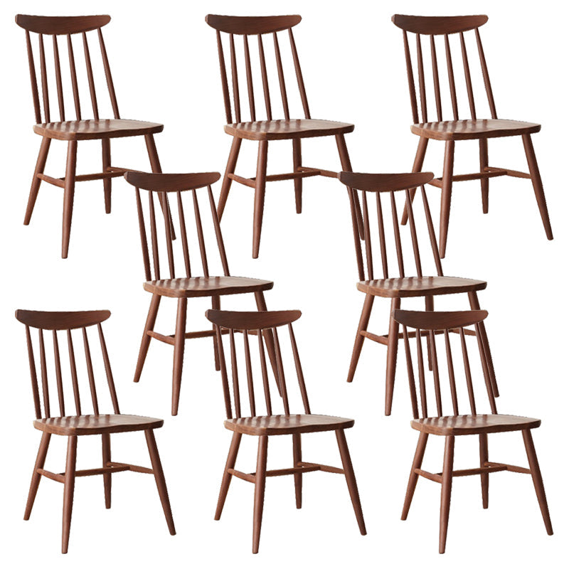 Sedie da pranzo a bracciale senza aree con legno contemporaneo (set di 1/2/4/6/8)