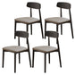 Contemporary Wood Open Back Armless Dining Chairs(Set of 1/2/4/6/8) 4 Piece Set Clearhalo 'Dining Chairs' 'Dining Tables & Seating' 'dining_chair' 'furn' 'furn_dining_chair' 'Furniture' 'Kitchen & Dining Furniture' 7794047