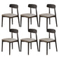 Contemporary Wood Open Back Armless Dining Chairs(Set of 1/2/4/6/8) 6 Piece Set Clearhalo 'Dining Chairs' 'Dining Tables & Seating' 'dining_chair' 'furn' 'furn_dining_chair' 'Furniture' 'Kitchen & Dining Furniture' 7794049