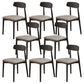 Contemporary Wood Open Back Armless Dining Chairs(Set of 1/2/4/6/8) 8 Piece Set Clearhalo 'Dining Chairs' 'Dining Tables & Seating' 'dining_chair' 'furn' 'furn_dining_chair' 'Furniture' 'Kitchen & Dining Furniture' 7794051