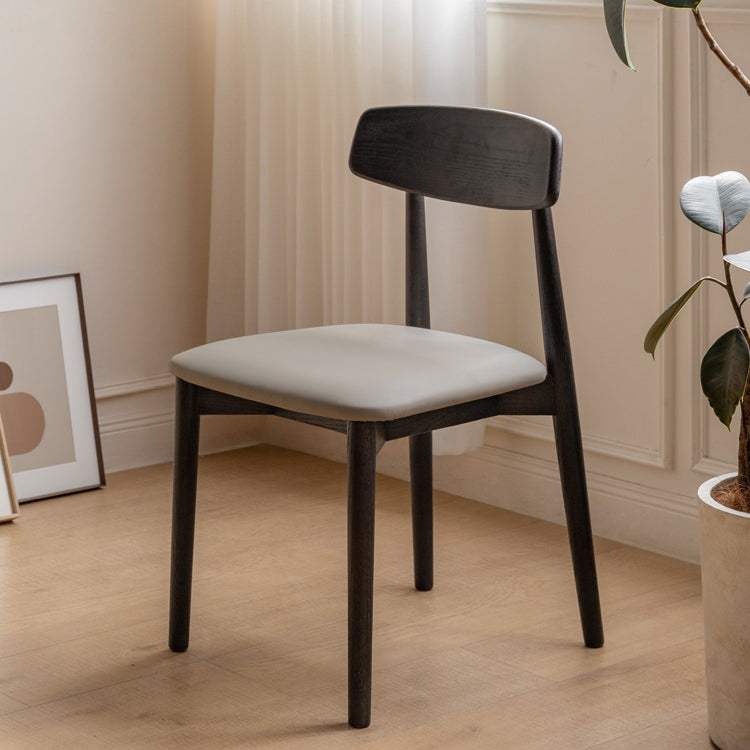 Contemporary Wood Open Back Armless Dining Chairs(Set of 1/2/4/6/8) Clearhalo 'Dining Chairs' 'Dining Tables & Seating' 'dining_chair' 'furn' 'furn_dining_chair' 'Furniture' 'Kitchen & Dining Furniture' 7794056