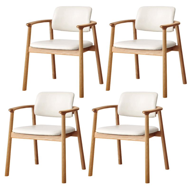 Sedia a braccio sala da pranzo a apertura in legno contemporaneo (set di 1/2/4/6/8)